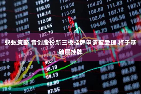 蚂蚁策略 音创股份新三板挂牌申请被受理 将于基础层挂牌